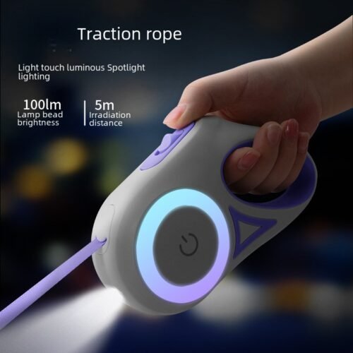 Glowing Retractable LED Dog Leash